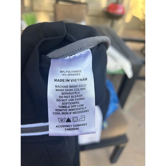 Footjoy Full Zip Lightweight Softshell Vest Mens Medium Black FJ Golf Black Phx - Picture 4 of 4